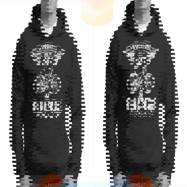 Never Underestimate An Old Guy On A Bicycle Bike Lover Hoodie