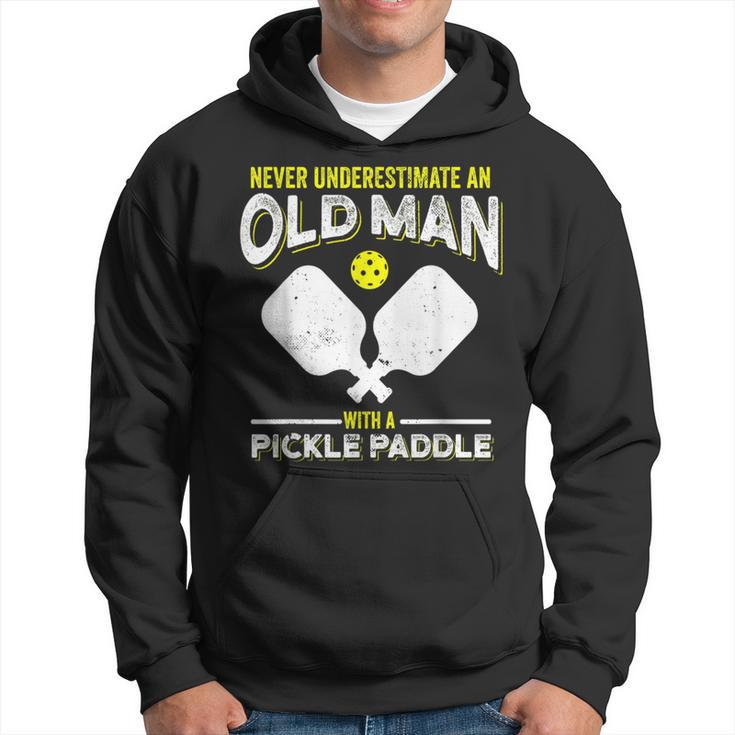 Never Underestimate An Old Man With A Pickle Paddle Hoodie