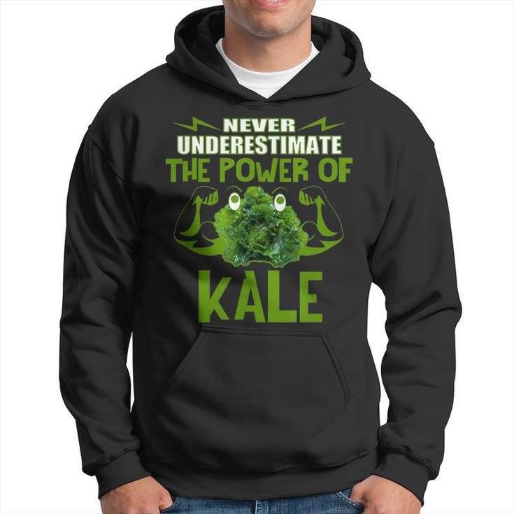 Never Underestimate The Power Of Kale Healthy Vegan T Hoodie