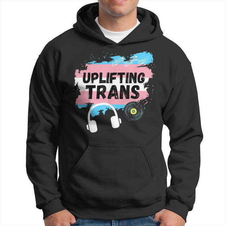 Uplifting Trance With Trans Flag Hoodie