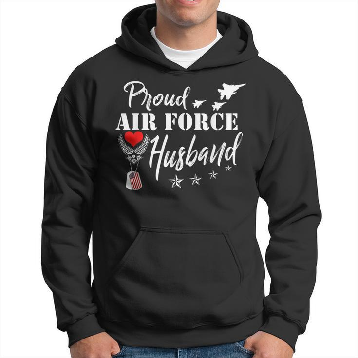 Us Proud Air Force Airman Husband Mens Novelty Gift  Hoodie