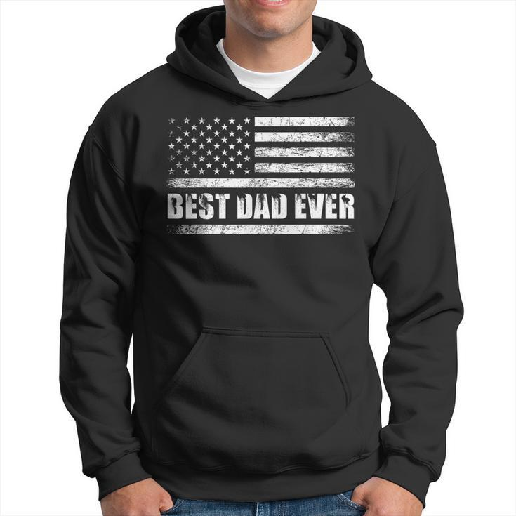 Usa Flag Best Dad Ever  Daddy Fathers Day Dad Gifts  Hoodie