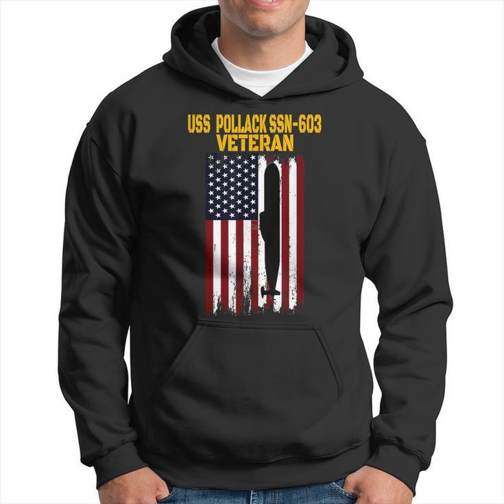 Uss Pollack Ssn-603 Submarine Veterans Day Father's Day Hoodie
