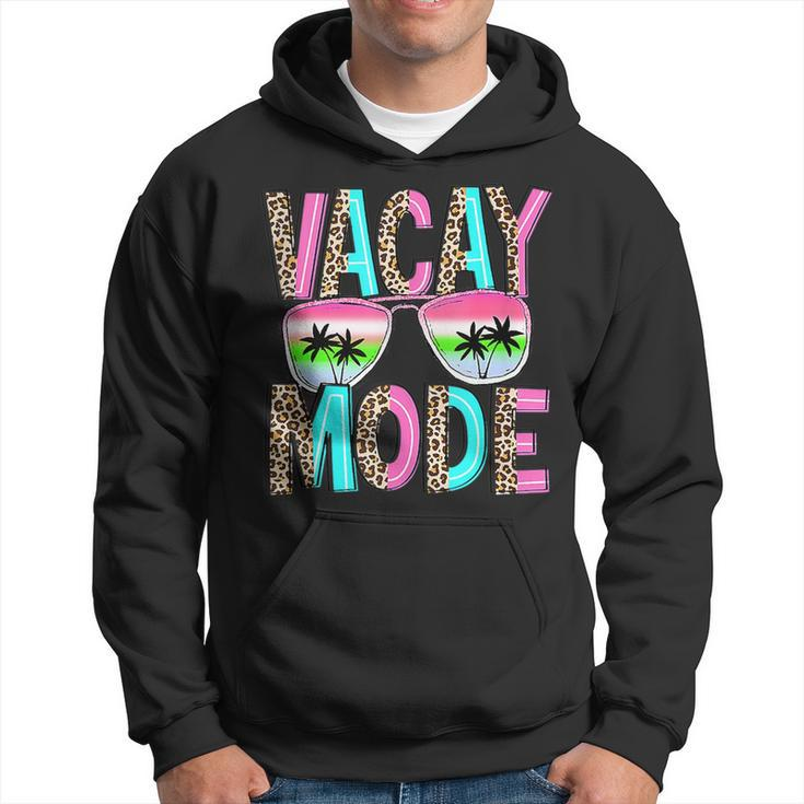 Vacay Mode Summer Family Vacation Sunglasses Palm Tree Beach  Family Vacation Funny Designs Funny Gifts Hoodie
