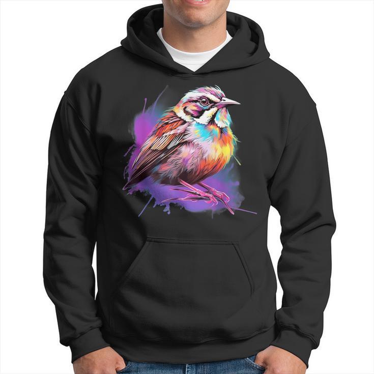 Vintage White Cotton Sparrow Hoodie