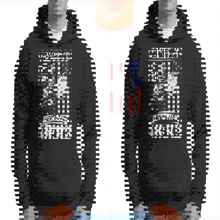 Veteran Of The United States Us Air Force Usa Flag Hoodie