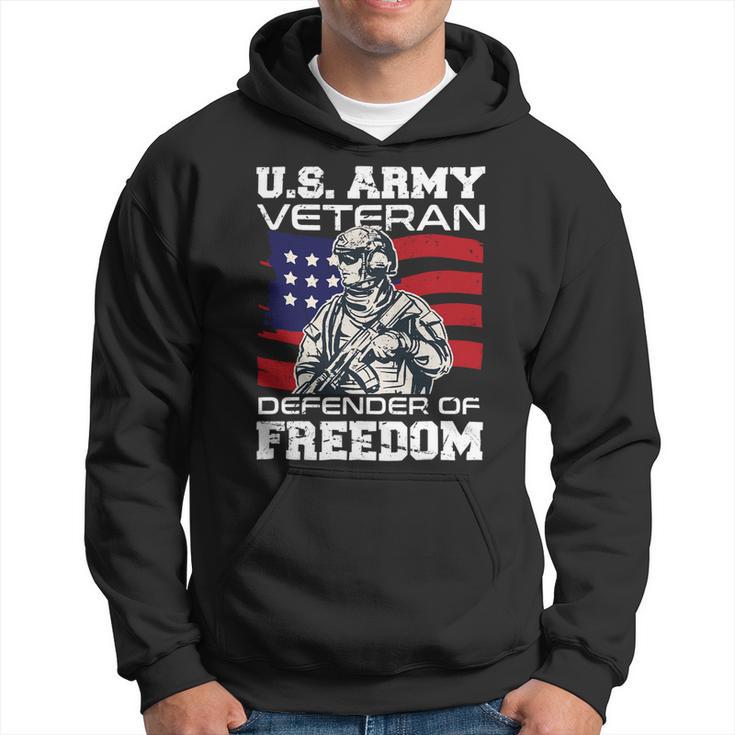 Veteran Vets Us Army Veteran Defender Of Freedom Fathers Veterans Day 3 Veterans Hoodie