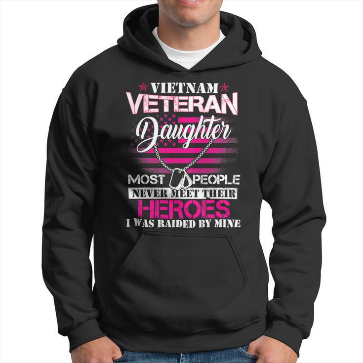 Veteran Vets Vietnam Veteran Daughter Raised By My Hero Veteran Day 97 Veterans Hoodie