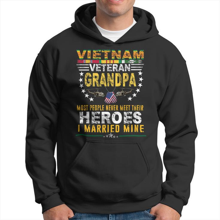 Veteran Vets Vietnam Veteran Grandpa Most People Never Meet Their Heroes Veterans Hoodie