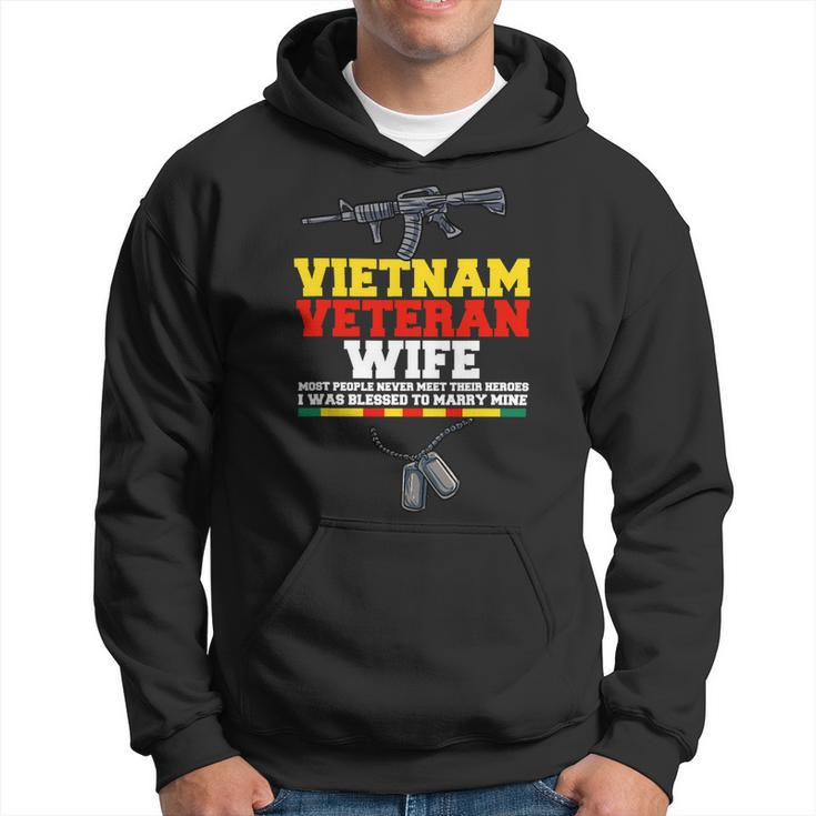 Veteran Vets Vietnam Veteran Wife 3 Veterans Hoodie