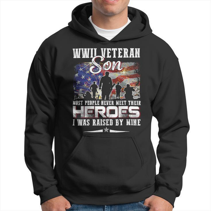 Veteran Vets Wwii Veteran Son Most People Never Meet Their Heroes 217 Veterans Hoodie