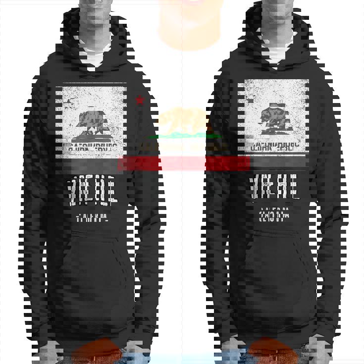 Vine Hill California Cali City Souvenir Ca Flag Hoodie