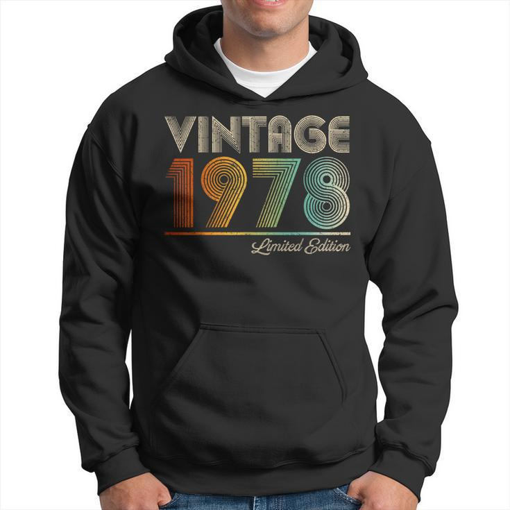 Vintage 1978 Retro Classic Style 45Th Birthday Born In 1978 Hoodie