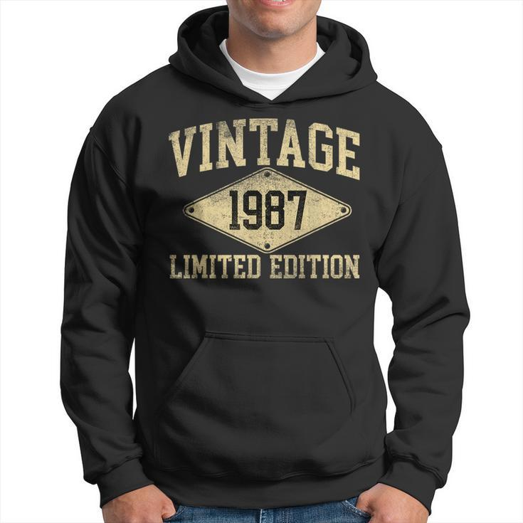 Vintage 1987 Limited Edition Year Of Birth Birthday  Hoodie