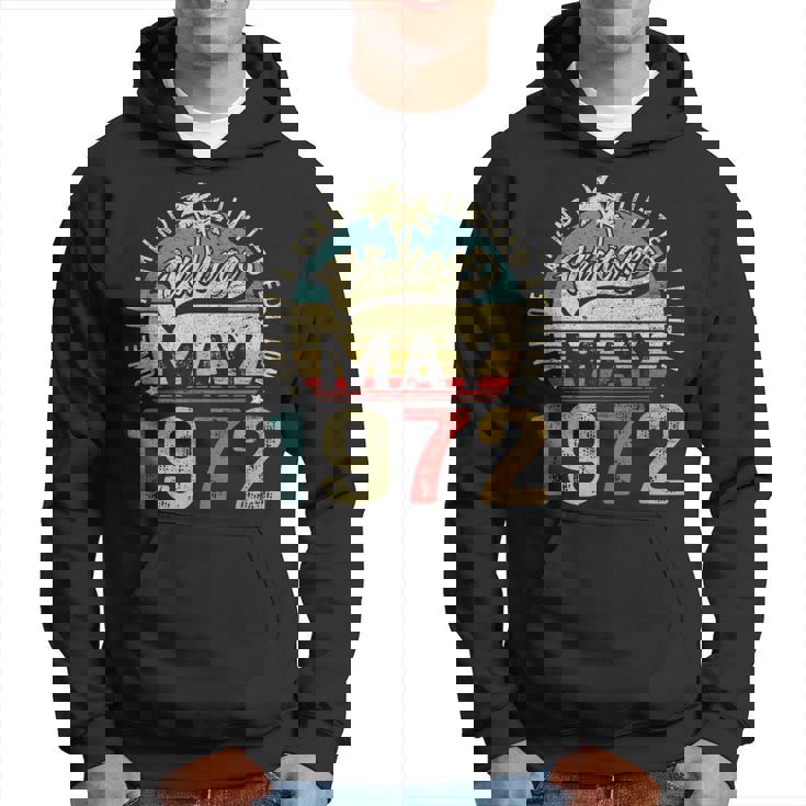 Vintage 51St Birthday Gift 51 Years Old Vintage May 1972 Hoodie