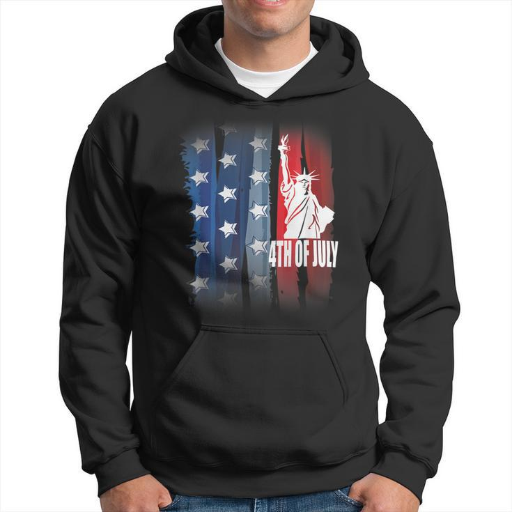 Vintage American Flag Usa Family Matching Us 4Th Of July Hoodie