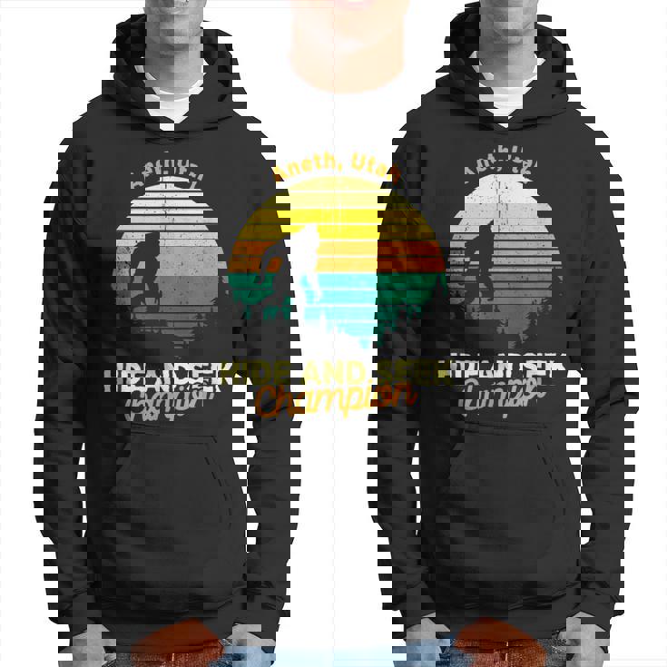 Vintage Aneth Utah Mountain Hiking Souvenir Print Hoodie