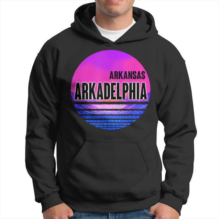 Vintage Arkadelphia Vaporwave Arkansas Hoodie