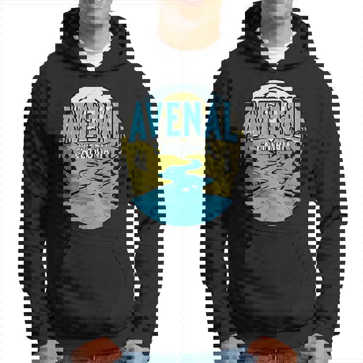 Vintage Avenal California River Valley Souvenir Print Hoodie