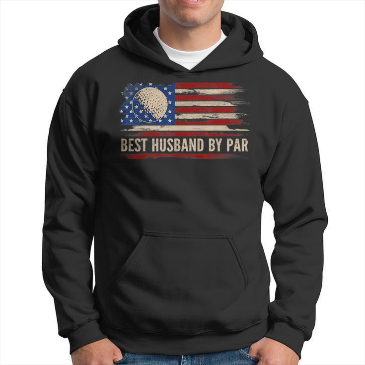 Vintage Best Husband By Par American Flag GolfGolfer Gift Hoodie