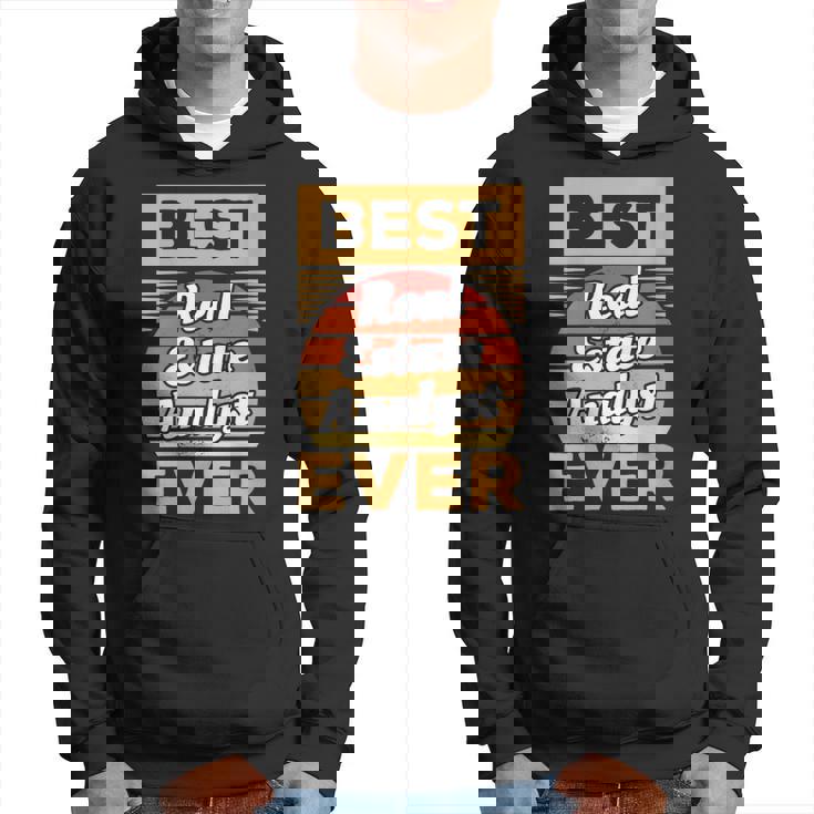 Vintage Best Real Estate Analyst Ever Hoodie