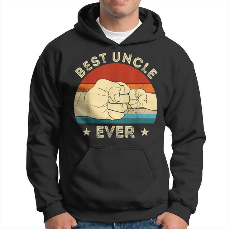 Vintage Best Uncle Ever Fist Bump Funny Uncle Fathers Day  Hoodie