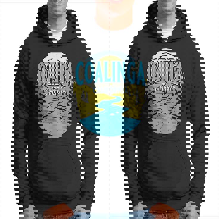 Vintage Coalinga California River Valley Souvenir Print Hoodie
