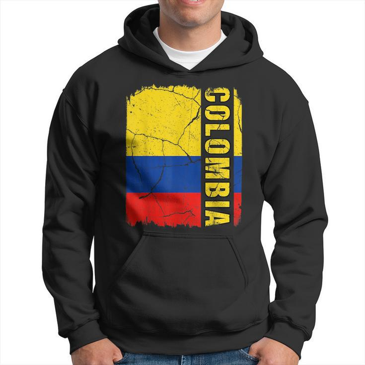 Vintage Colombian Flag Colombia Pride Roots Heritage Gift  Hoodie