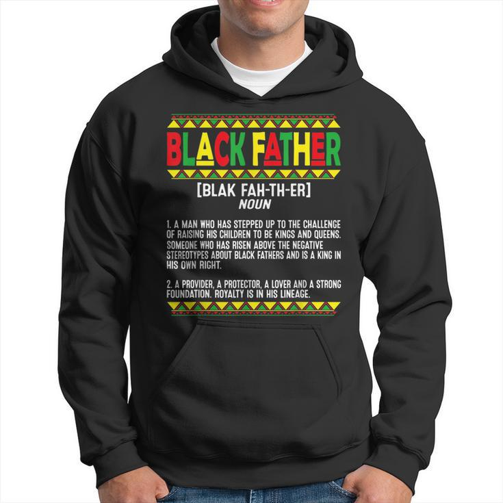 Vintage Fathers Day Black Father Definition African American  Hoodie