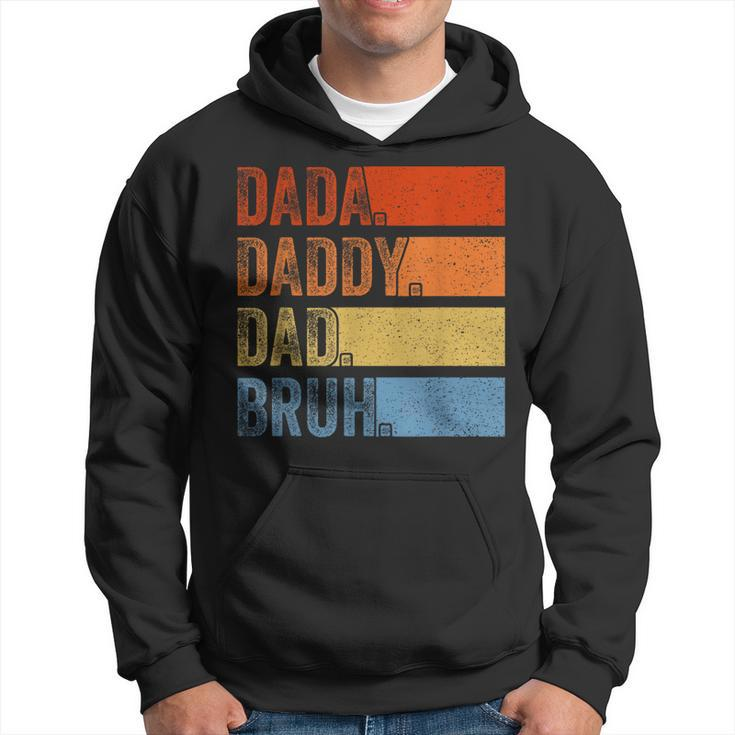 Vintage Fathers Day Dada Daddy Dad Bruh Tie Dye Hoodie