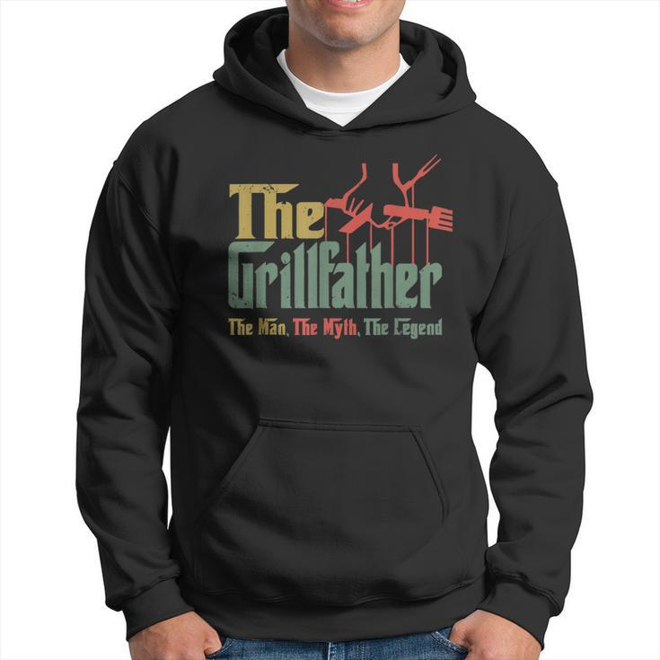 Vintage Funny The Grillfather Grill Fathers Vintage  Hoodie