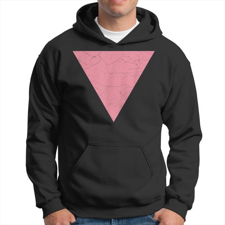 Vintage Gay Pride Pink Triangle   Vintage Lgbt Flag Hoodie