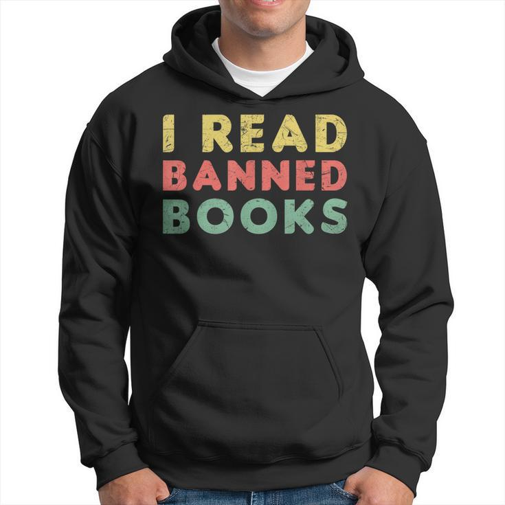 Vintage I Read Banned Books Avid Readers Hoodie
