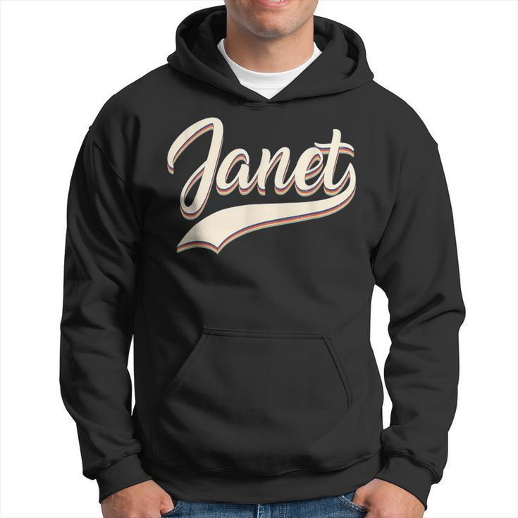 Vintage Janet Retro First Name Personalized 1970S Love Janet  Hoodie