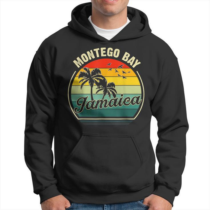 Vintage Montego Bay Beach Jamaica Summer Vacation Sunset  Vacation Funny Gifts Hoodie