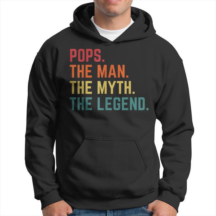 Vintage Pops Man Myth Legend Daddy Grandpa Fathers Day  Hoodie