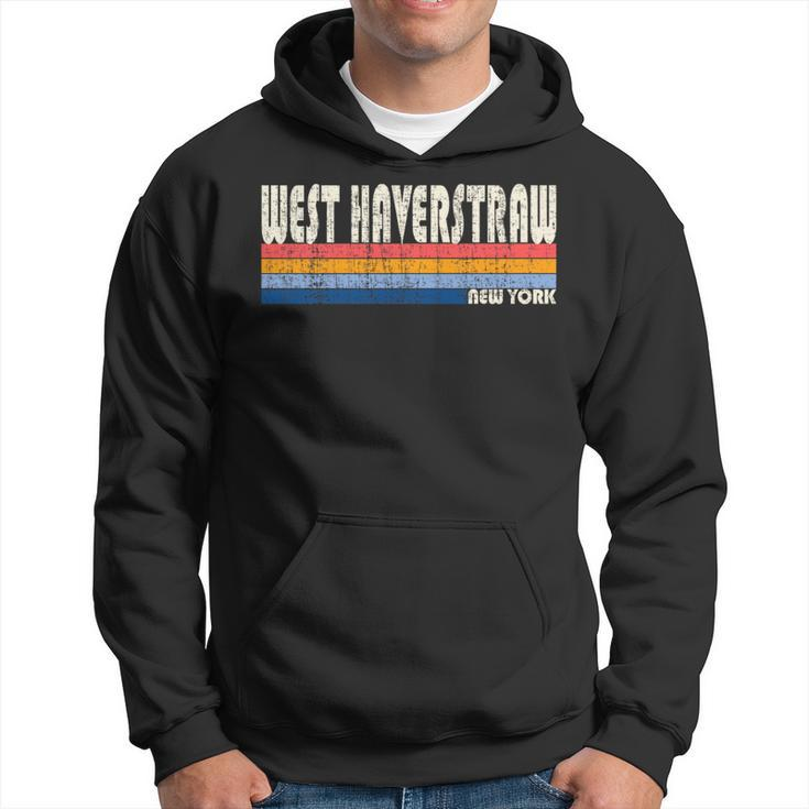 Vintage Retro 70S 80S Style Hometown Of West Haverstraw Ny Hoodie