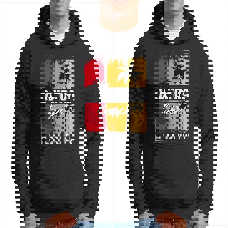 Vintage Retro-Daytona BeachFlorida Sunset-Beach Classic Hoodie