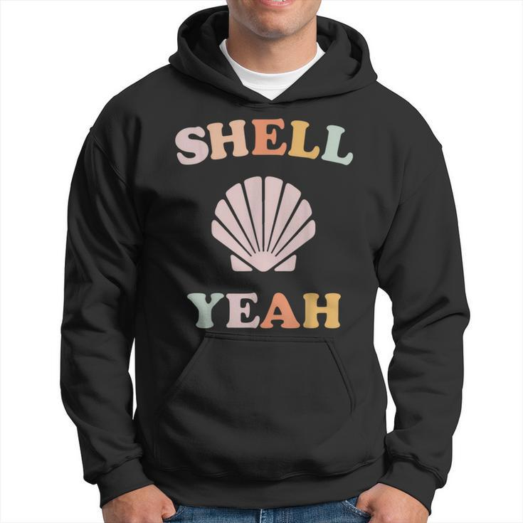Vintage Retro Shell Yeah Beach Tropical Vacation Gifts  Vacation Funny Gifts Hoodie