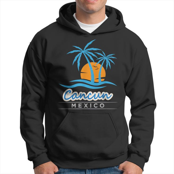 Vintage Retro Summer Vacation Mexico Cancun Beach Vacation Funny Gifts Hoodie