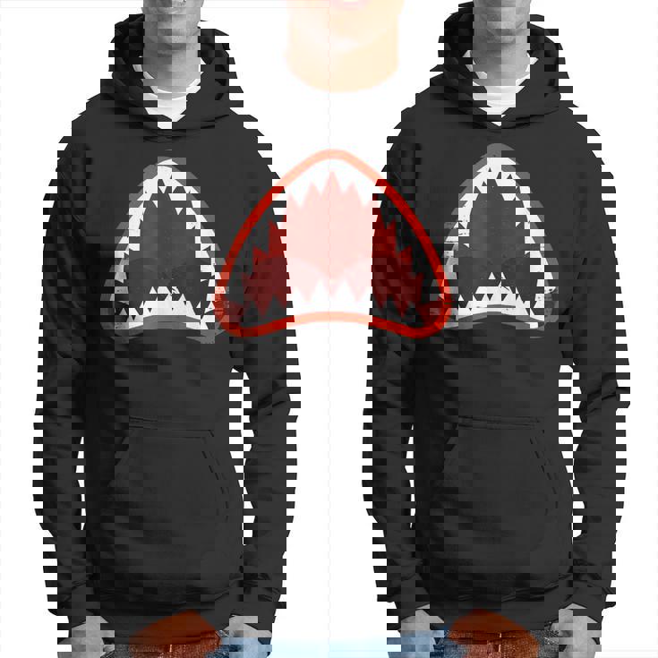 Vintage Shark With Open Mouth Hoodie