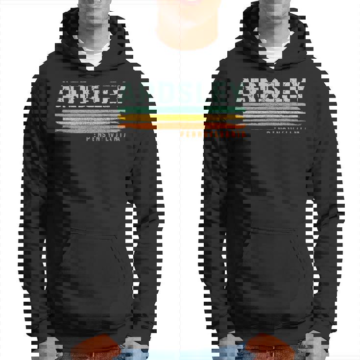 Vintage Stripes Ardsley Pa Hoodie