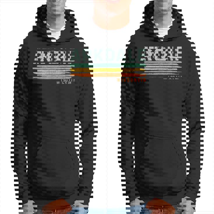 Vintage Stripes Arkdale Wi Hoodie