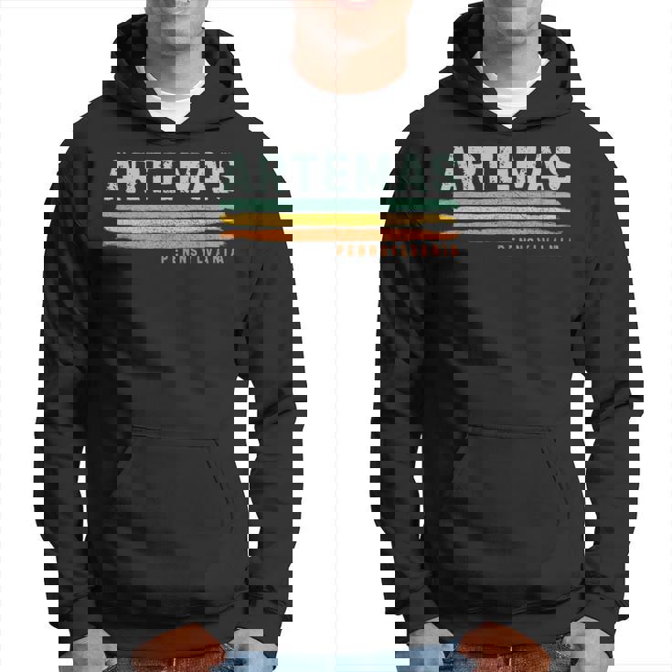 Vintage Stripes Artemas Pa Hoodie