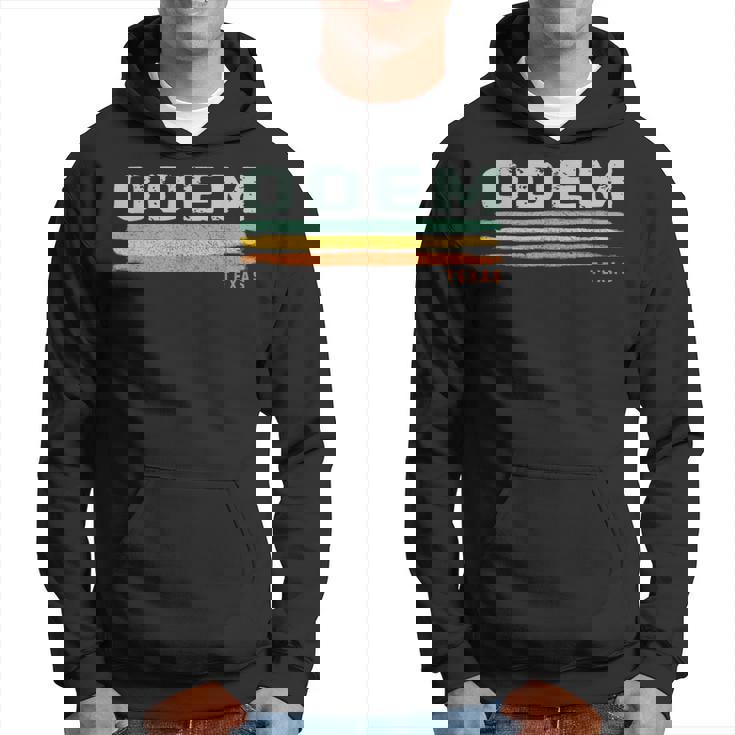 Vintage Stripes Odem Tx Hoodie