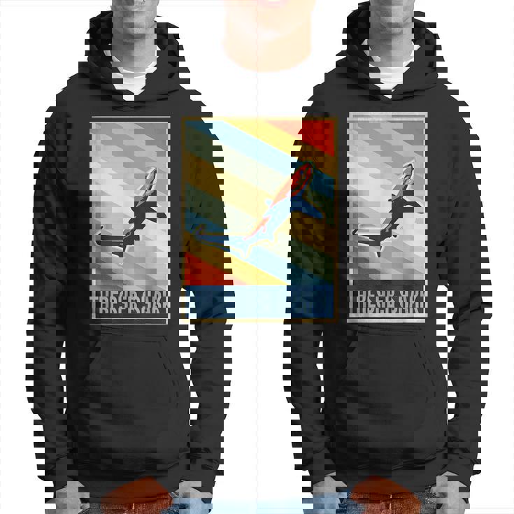 Vintage Thresher Shark  Gifts For Shark Lovers Funny Gifts Hoodie