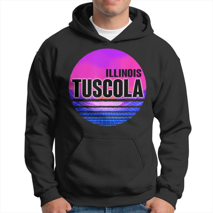 Vintage Tuscola Vaporwave Illinois Hoodie