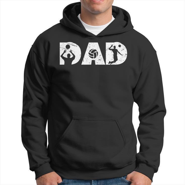 Vintage Volleyball Dad Volleyball Players Family Fathers Day  Hoodie