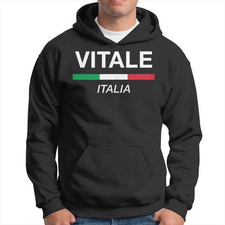 Vitale Italian Name Italy Flag Italia Family Surname Hoodie