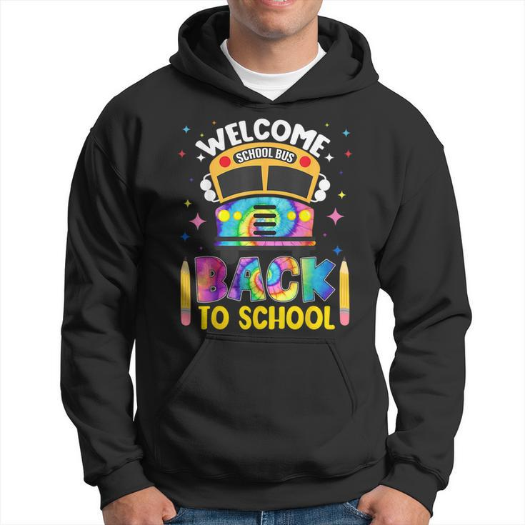 Welcome Back To School Bus Driver 1St Day Tie Dye Hoodie